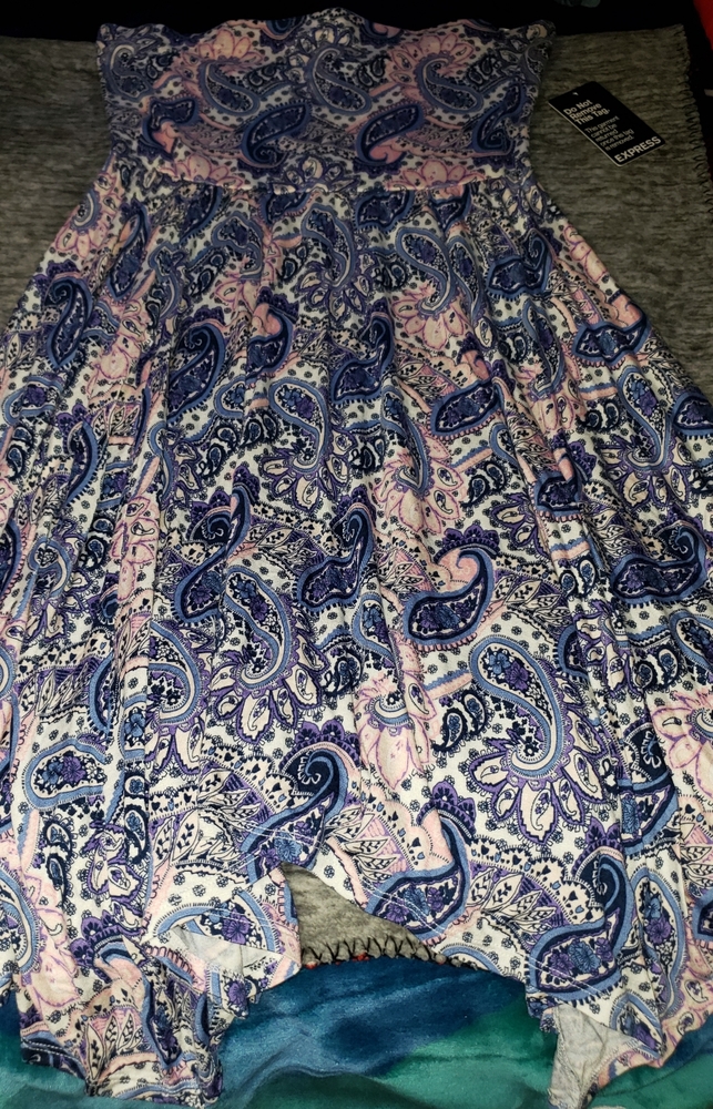 Express strapless dress